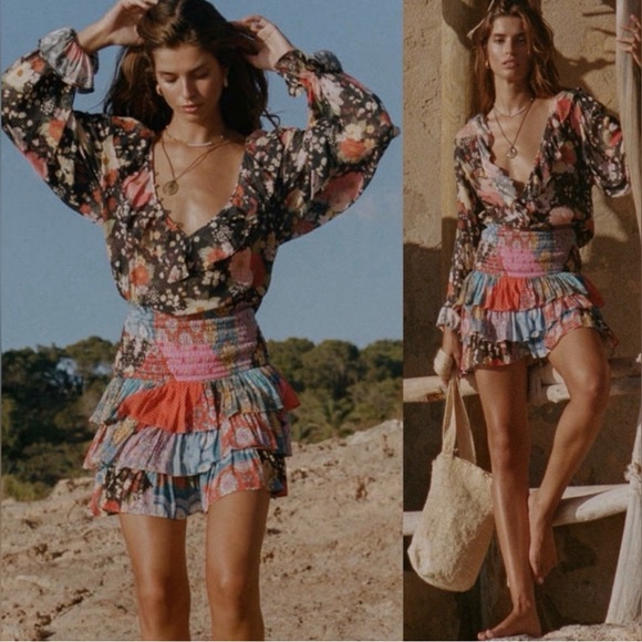 SPELL CHA CHA RUFFLED SKIRT (L) - Picture 10 of 15